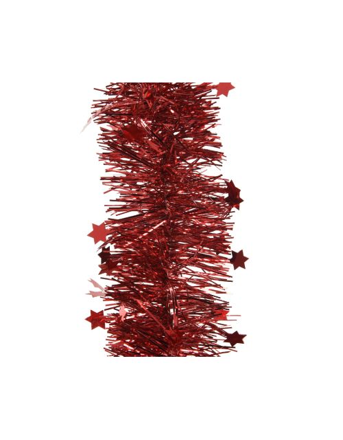 Decoris Lametta guirlande pet shiny stars kerstrood dia9cm x H.270cm