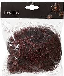 Decoris Lametta pet l5b15h15cm ossenbloed
