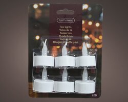 Lumineo LED theelicht plastic fire flame effect BO binnen - afbeelding 2