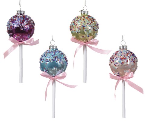 Decoris Lolly glas 4kl.ass
