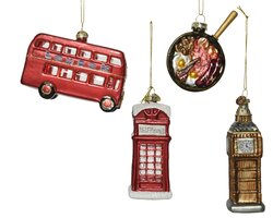 Decoris London ornament 4ass