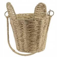 DECORIS Mand papiertouw l17b19h20cm naturel