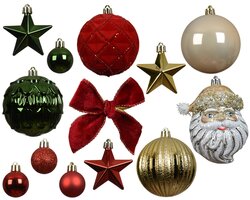 Decoris Mix box polystyreen shiny - flock - glitter mix - afbeelding 2