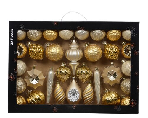 Decoris Mix box polystyreen shiny,matt,glitter mix - afbeelding 1
