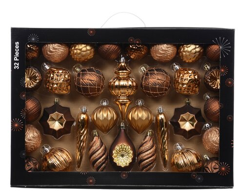 Decoris Mix box polystyreen shiny,matt,glitter mix - afbeelding 1