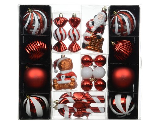 Decoris Mix box polystyreen shiny - matt - glitter mix - afbeelding 1