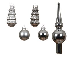 Decoris Ornament glas shiny - matt mix - afbeelding 2