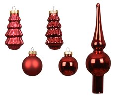 Decoris Ornament glas shiny - matt mix - afbeelding 2