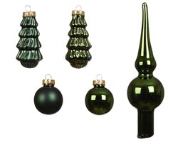 Decoris Ornament glas shiny - matt mix - afbeelding 2