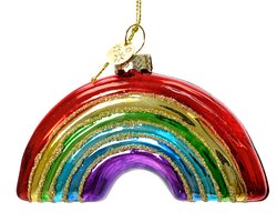 Decoris Ornament glas silver inside w shiny color - afbeelding 2
