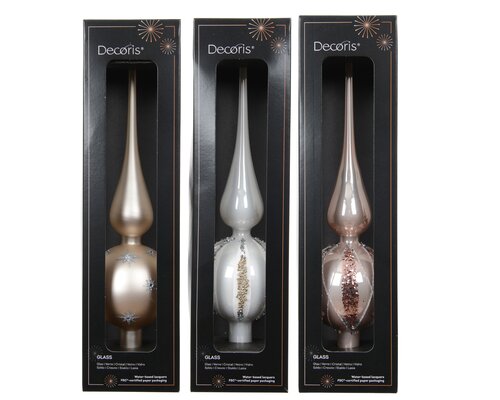 Decoris Piek glas enamel glitter 3ass - afbeelding 1