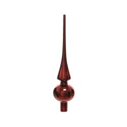 Decoris Piek glas shiny ossenbloed dia6cm x H.26cm
