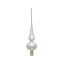Decoris Piek glas matt winterwit dia6cm x H.26cm
