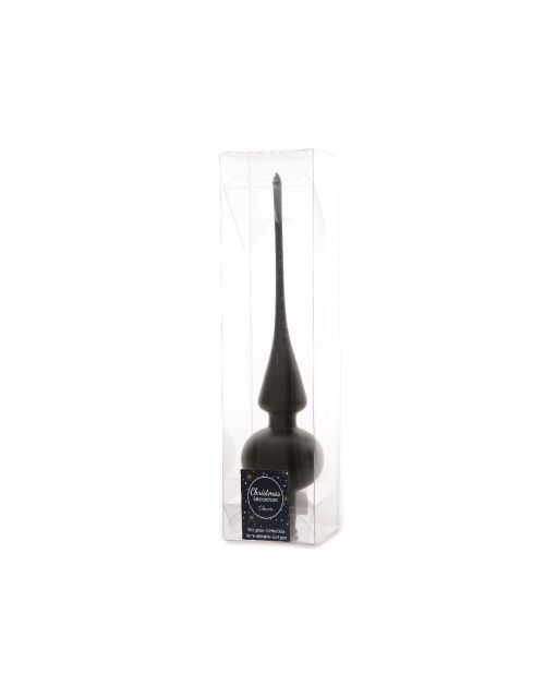 Decoris Piek glas mat zwart
