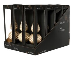 Decoris Piek glas matt with glitter on top and edge 2ass - afbeelding 2