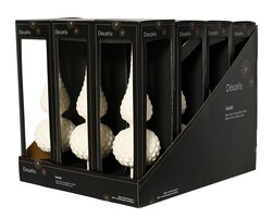 Decoris Piek glas matt with glitter on top and edge 2ass - afbeelding 2