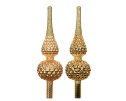 Decoris Piek glas matt with glitter on top and edge 2ass - afbeelding 3
