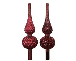 Decoris Piek glas matt with glitter on top and edge 2ass - afbeelding 3