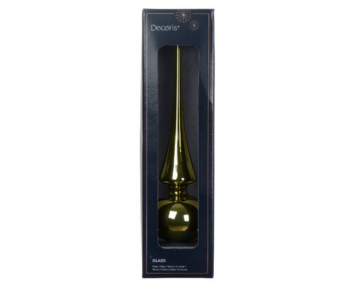 Decoris Piek glas rosemarijn dia6cm x H.26cm - afbeelding 1