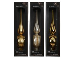 Decoris Piek glas shiny/enamel - matt glitter 3ass - afbeelding 1