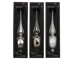 Decoris Piek glas shiny/enamel - matt glitter 3ass - afbeelding 1