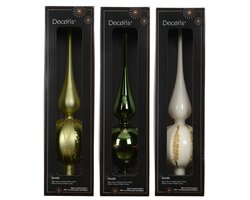 Decoris Piek glas shiny/enamel - matt glitter 3ass - afbeelding 1