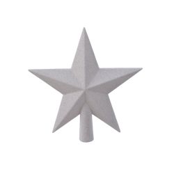 Decoris Piek polystyreen glitter winterwit L.4.2cm x W.19cm x H.19cm