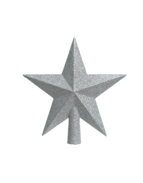 Decoris Piek polystyreen glitter zilver L.4.2cm x W.19cm x H.19cm