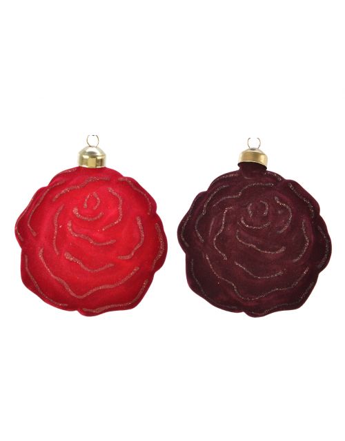 decoris rose with hanger 2ass