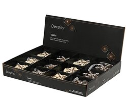 Decoris Sneeuwvlok glas 2col ass - afbeelding 2