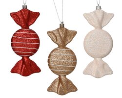 Decoris Snoep plastic 3col ass