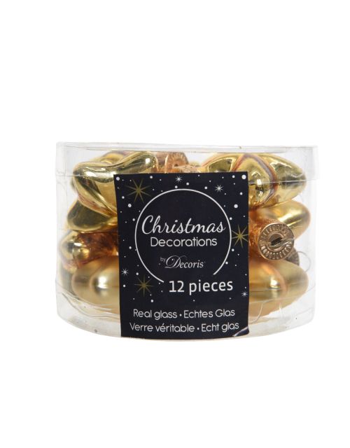 Decoris Ster glas mix licht goud