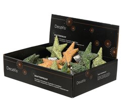 Decoris Ster polystyreen glitter 3col ass - afbeelding 2
