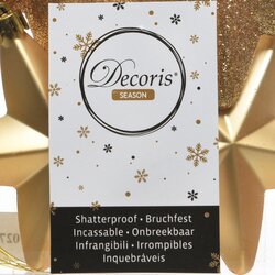 Decoris Ster polystyreen shiny, matt, glitter mix - afbeelding 3