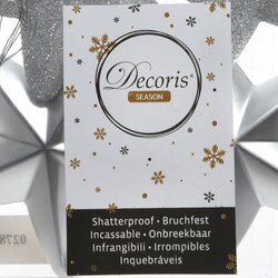 Decoris Ster polystyreen shiny, matt, glitter mix - afbeelding 3