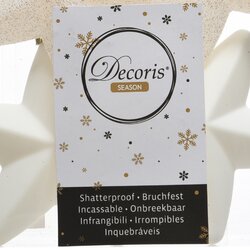 Decoris Ster polystyreen shiny, matt, glitter mix - afbeelding 3