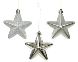 Decoris Ster polystyreen shiny, matt, glitter mix - afbeelding 2
