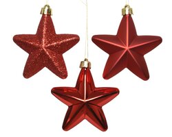 Decoris Ster polystyreen shiny, matt, glitter mix - afbeelding 2