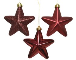 Decoris Ster polystyreen shiny, matt, glitter mix - afbeelding 2