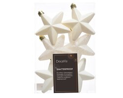 Decoris Ster polystyreen shiny, matt, glitter mix - afbeelding 1
