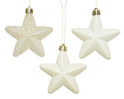 Decoris Ster polystyreen shiny, matt, glitter mix - afbeelding 2
