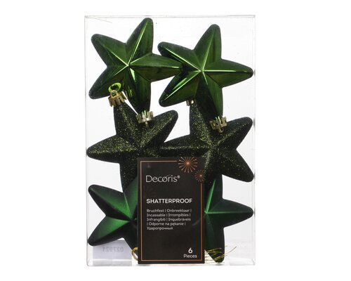 Decoris Ster polystyreen shiny - matt - glitter mix