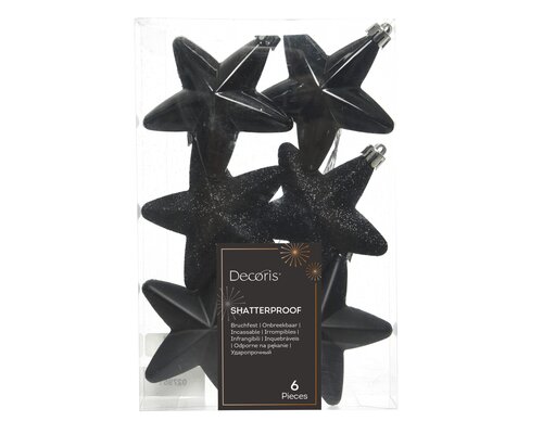 Decoris Ster polystyreen shiny, matt, glitter mix - afbeelding 1