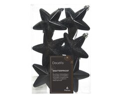 Decoris Ster polystyreen shiny, matt, glitter mix - afbeelding 1