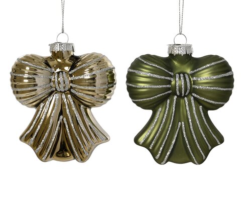 Decoris Strik glas shiny - matt gltter line 2col ass