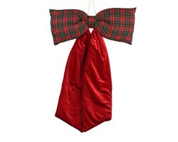 Decoris Strik polyester fluweel check