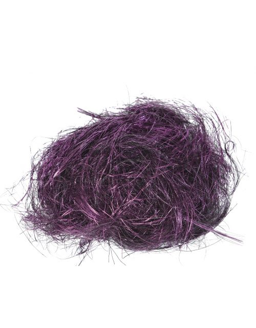 Decoris tinsel hair punched royal purple