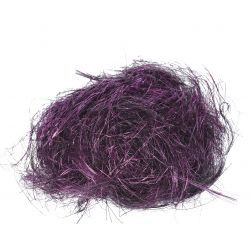 Decoris tinsel hair punched royal purple