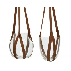 Decoris vase hanger 2ass brown