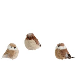 Decoris Vogel polyester 3ass